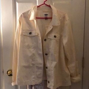 Cream button jacket